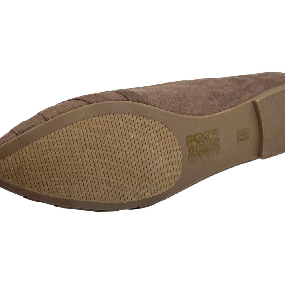 Women’s Brown Pointed Toe Woven Detail Flats Size 7 - Picture 5 of 8